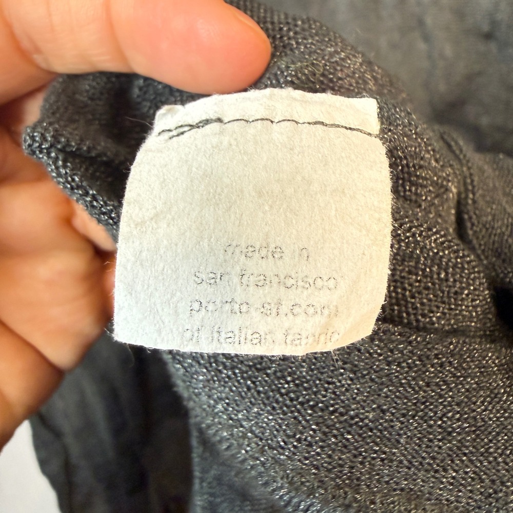 Porto Women's Linen blend Top blouse black size 1 (Small ) - Picture 6 of 8